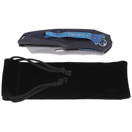 TOKISU Tactical Black G10 / Carbon Fiber, Satin D2 (18714)