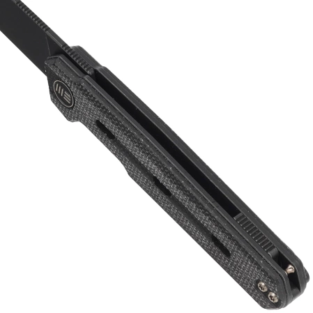 Nóż składany WE Knife Navo Black Canvas Micarta, Black Stonewashed CPM 20CV by Ostap Hel (WE22026-1)