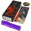 Microtech Combat Troodon Gen III D/E OTF Knife Purple Aluminum, Stonewashed M390MK by Tony Marfione (1142-10PU)