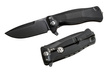 Nóż składany LionSteel SR11A Black Aluminum, Black Sleipner by Molletta (SR11A BB)