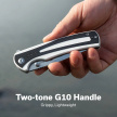 Sencut Regnator Knife White / Black G10, Satin 9Cr18MoV (S24057-3)