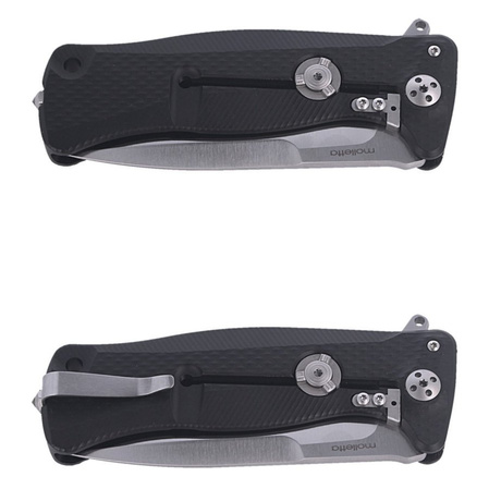 LionSteel SR11A Black Aluminum, Satin Sleipner by Molletta (SR11A BS)