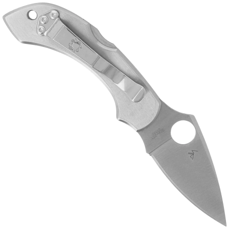 Spyderco Dragonfly Tattoo Stainless, Satin Plain VG-10 by Sal Glesser Knife (C28PT)