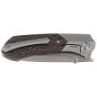 Remette RT-Meteor Knife Gray Titanium/Copper Carbon Fiber, Pearlescent M390 (RTPT-D)