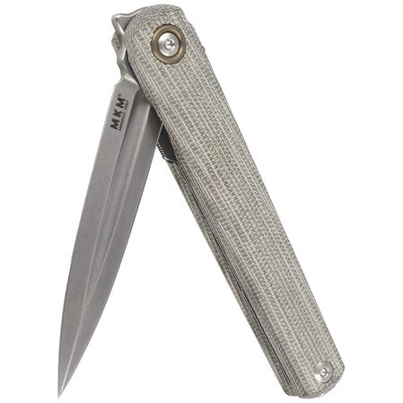 MKM Flame Light Dagger Green Micarta, Stonewashed M390 by Michael Zieba (MK FL02L-GC)