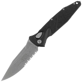 Microtech Socom Elite Auto S/E Knife Black Aluminium, Apocalyptic P/S M390 by Tony Marfione (160A-11AP)