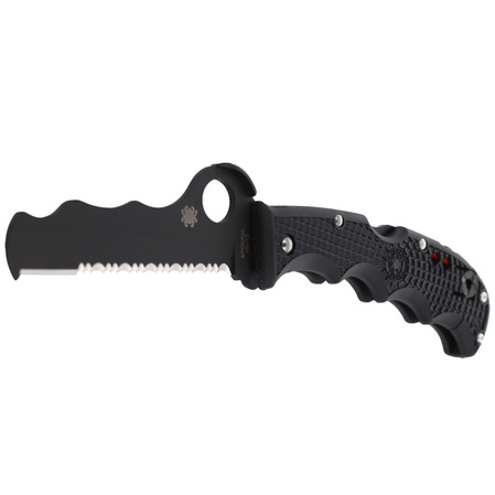 Spyderco Assist FRN Black / Black Blade Rescue Knife (C79PSBBK)