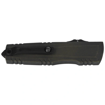 Nóż automatyczny OTF Microtech Luminary ZBP D/E Signature Weathered Grenade Green Aluminium, Weathered Grenade Green M390MK by Tony Marfione (1270-1WGGS)