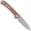 Nóż składany Sencut Scepter Brown Micarta, Stonewashed 9Cr18MoV (SA03D)