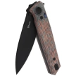 Reate PL-6 Knife Red / Black Micarta, Black PVD Nitro-V (PL-6 RDBKM PVD)