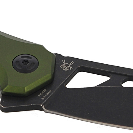 Nóż FoxEdge Atrax Green Aluminium, Black Stonewashed by Simonutti (FE-026 AOD)