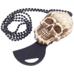 Nóż na szyję Martinez Albainox Skull Neck Knife, Black Blade (18698)