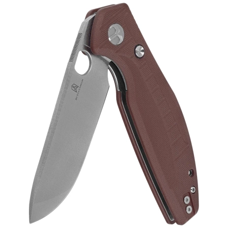 Nóż składany Bestechman Angry Owl Brown G10, Satin/Stonewashed D2 by Keanu Alfaro (BMK12D-1)