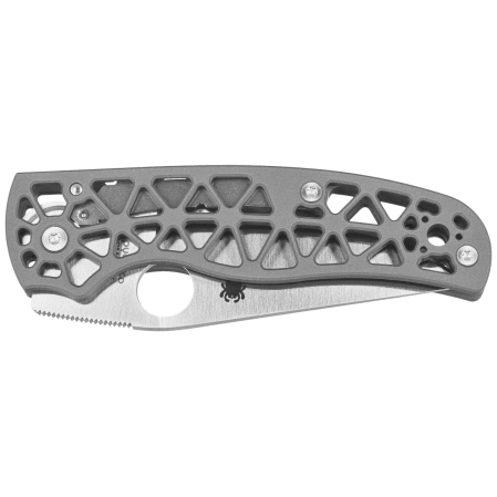 Nóż składany Spyderco Edgerati Gray Aluminium, Satin CPM S30V by Sal Glesser (C266ALP)