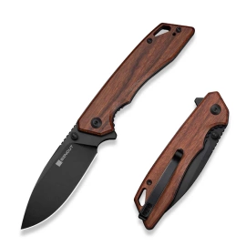 Nóż składany Sencut Stratex Guibourtia Wood, Black 9Cr18MoV (S25055-3)