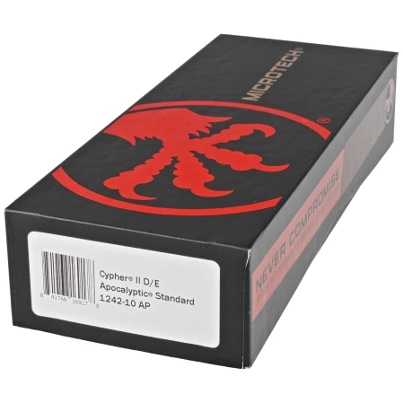 Nóż automatyczny OTF Microtech Cypher II D/E Black Aluminium, Apocalyptic M390MK by Deryk Munroe and Tony Marfione (1242-10AP)