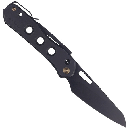 Nóż składany WE Knife Vision R Black Titanium, Black Stonewashed CPM 20CV by Snecx Tan (WE21031-2)