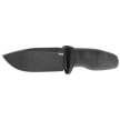 LionSteel Acha Knife Black Burlap Micarta, Black Stonewashed M390 by Molletta (AH B BLB)