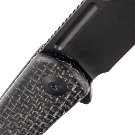 Nóż składany Civivi Caetus Black Burlap Micarta, Black Stonewashed 14C28N (C21025C-2)