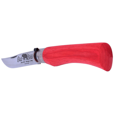 Nóż Antonini Old Bear Laminated Red, Satin Stainless (9307/23_MRK)