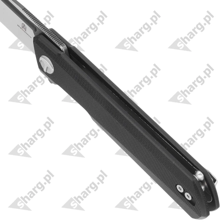 Nóż składany Bestechman Dundee Black G10, Grey Titanized / Satin D2 by Ostap Hel (BMK01D)