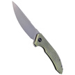 Nóż WE Knife Quixotic Green Titanium, Silver Bead Blasted CPM 20CV (WE21016-4)