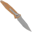 Microtech Socom Elite S/E-M Knife Tan Aluminum, Apocalyptic P/S M390 by Tony Marfione (160-11APTA)
