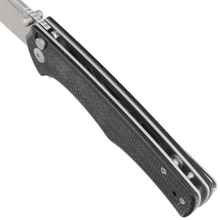 Nóż składany Sencut Crowley Black Micarta, Stonewashed D2 (S21012-2)