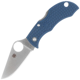 Nóż składany Spyderco Manbug Cobalt Blue FRN, Satin CPM SPY27 by Sal Glesser (MPCBL)