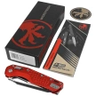 Microtech MSI S/E Knife Red Frag Aluminum, Black M390MK by Tony Marfione (210-1FRRD)