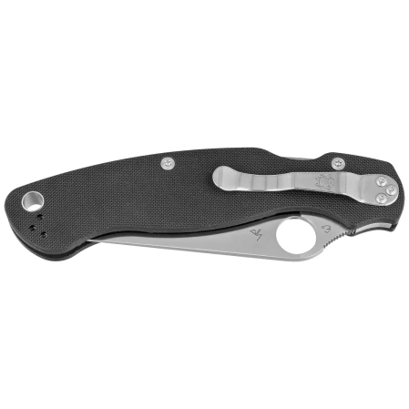 Nóż składany Spyderco Military 2 Black G10, Satin CPM S30V by Sal, Eric Glesser (C36GP2)