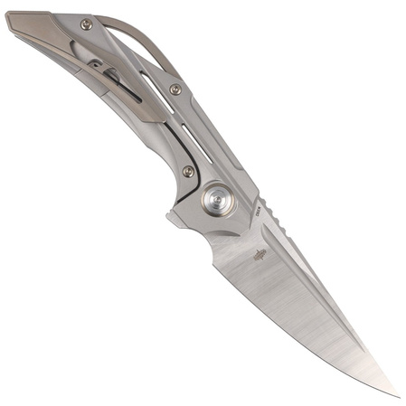 Nóż składany Bestech Vigil Gray Titanium, Satin M390 by Kombou (BT2201A)