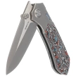 Remette RT-Meteor Knife Gray Titanium/Nebula Carbon Fiber, Pearlescent M390 (RTPT-A )