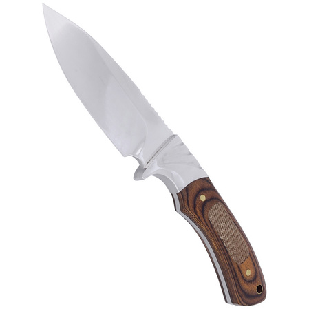 Nóż myśliwski Martinez Albainox Brown Micarta, Mirror Finish (32272)