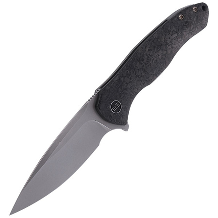 Nóż składany WE Knife Kitefin Shredded Carbon Fiber / Gray Ti, Polished Bead Blasted CPM S35VN (2001B)