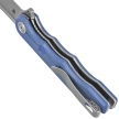 Nóż składany Kubey Mizo Blue Micarta, Bead Blasted AUS-10 by Tiguass (KU312O)