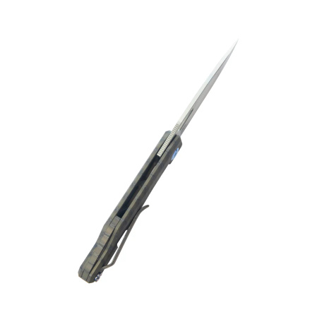 Nóż składany Kubey Verijero Flamed Titanium, Satin 14C28N by George Ovchinnikov (KB340C)