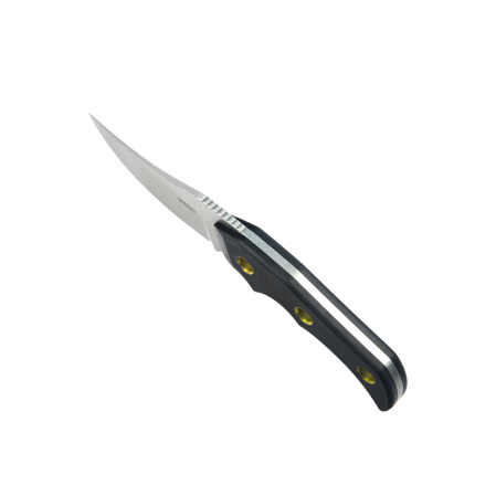Nóż Kubey Blade Hunter Black G10, Beadblasted 14C28N by Mikkel Willumsen (KU375A)