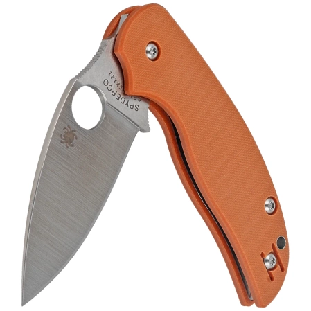 Spyderco Sage 5 Burnt Orange G10 Knife, Satin CPM REX 121 (C123GBORP)