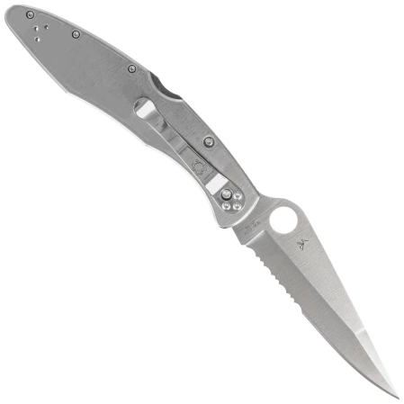 Spyderco Police Stainless Steel, Satin Combo VG-10 by Sal Glesser (C07PS)
