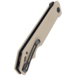 Kubey Knife Pylades Tan G10, Blackwash AUS-10 (KU253C)