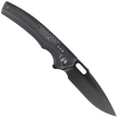 WE Knife Exciton LE No 084/205 Black Titanium / Twill Carbon Fiber, Two-Tone Black CPM 20CV (WE22038A-2)