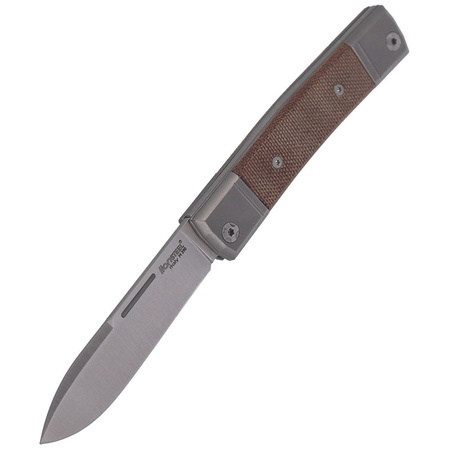 LionSteel bestMAN Natural Micarta, Drop Blade Knife (BM2 CVN)