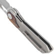 Remette RT-Peregrine Falcon Knife Gray/Thunder Lightning Titanium, Hand Fine Grinding Pearlescent M390 (RTT1-G)