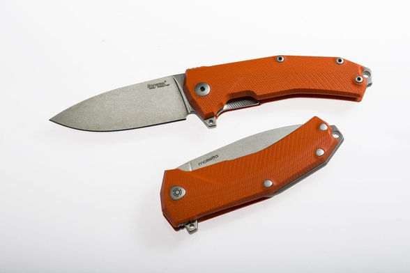 LionSteel KUR G10 Orange, Stonewashed Sleipner by Molletta (KUR OR)