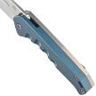 Medford Knife Praetorian Swift FL Flipper Tumbled Blade, Blue Handle, Flamed HW/Clip, S45VN (MKFF2064TD-44TM-TFCF-Q4)