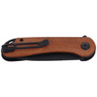 Nóż CIVIVI Elementum Flipper Cuibourtia Wood, Black Stonewashed (C907U)