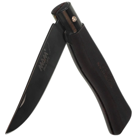 Nóż składany MAM Douro All Black Ebony Wood, Nickel-plated Brass PVD HW, Titanium PVD X50CrMoV15 (2250)