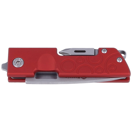 Maserin D-Dut Red Aluminum, Stonewashed 440C by Bonus Knife/Multi-Tool (214/R)