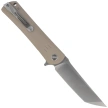 Bestech Kendo Knife Beige G10, Stonewashed / Satin D2 (BG06C-1)